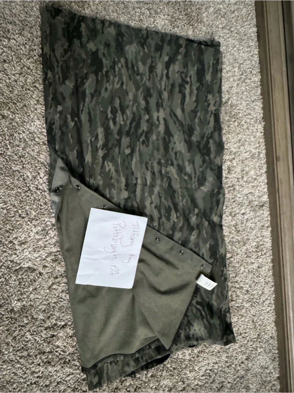 lululemon athletica Green Camo Wrap Scarf